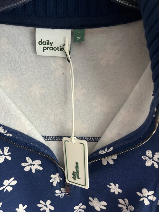 Anthropologie Daily Practice Indy Half Zip Pullover Sweatshirt S NWT - Picture 7 of 8